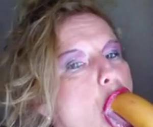 Slowly let the horny granny big dildo all the way in her mouth slither while they movie word.De horny granny takes big dildo all the way in her mouth