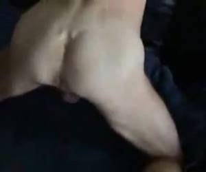 First, he gives his boyfriend a nice blowjob and then he shows his ass stuffing whiteh hot cum. Just look how the cum then out of his ass is leaking.